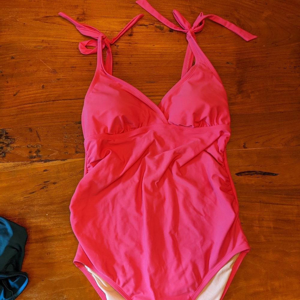 Isabel pink maternity swim suit bathing suit